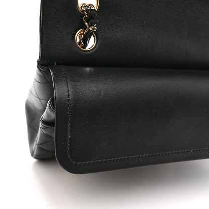 Chanel Lambskin Quilted Medium Hollywood Charms Double Flap Black 12 of 14