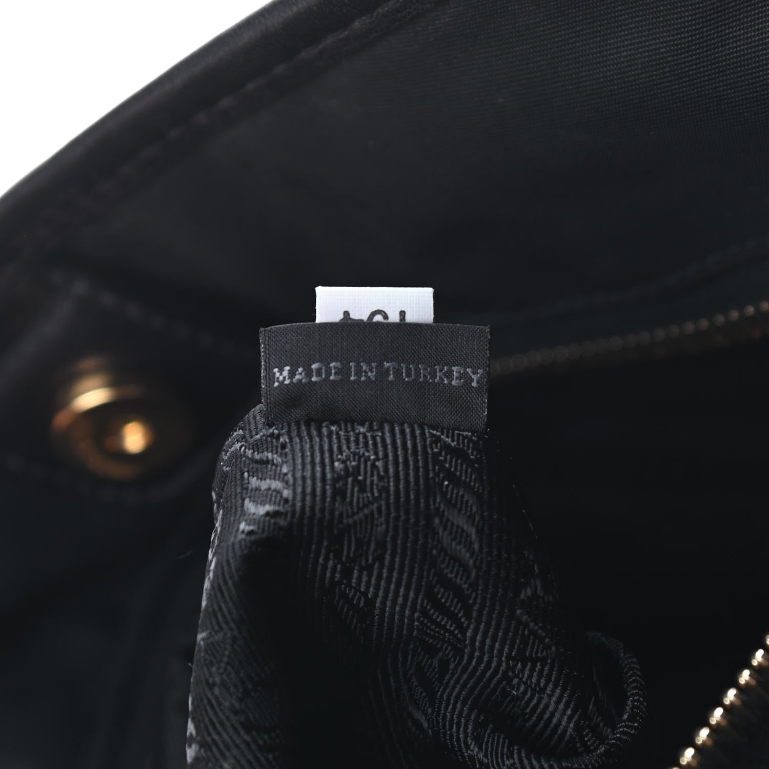 Prada Tessuto Nylon Soft Calfskin Tote Black 6 of 11