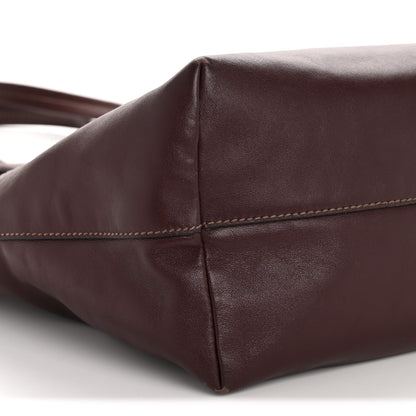 Miu Miu Vitello Soft Shopping Tote Burgundy 11 of 16