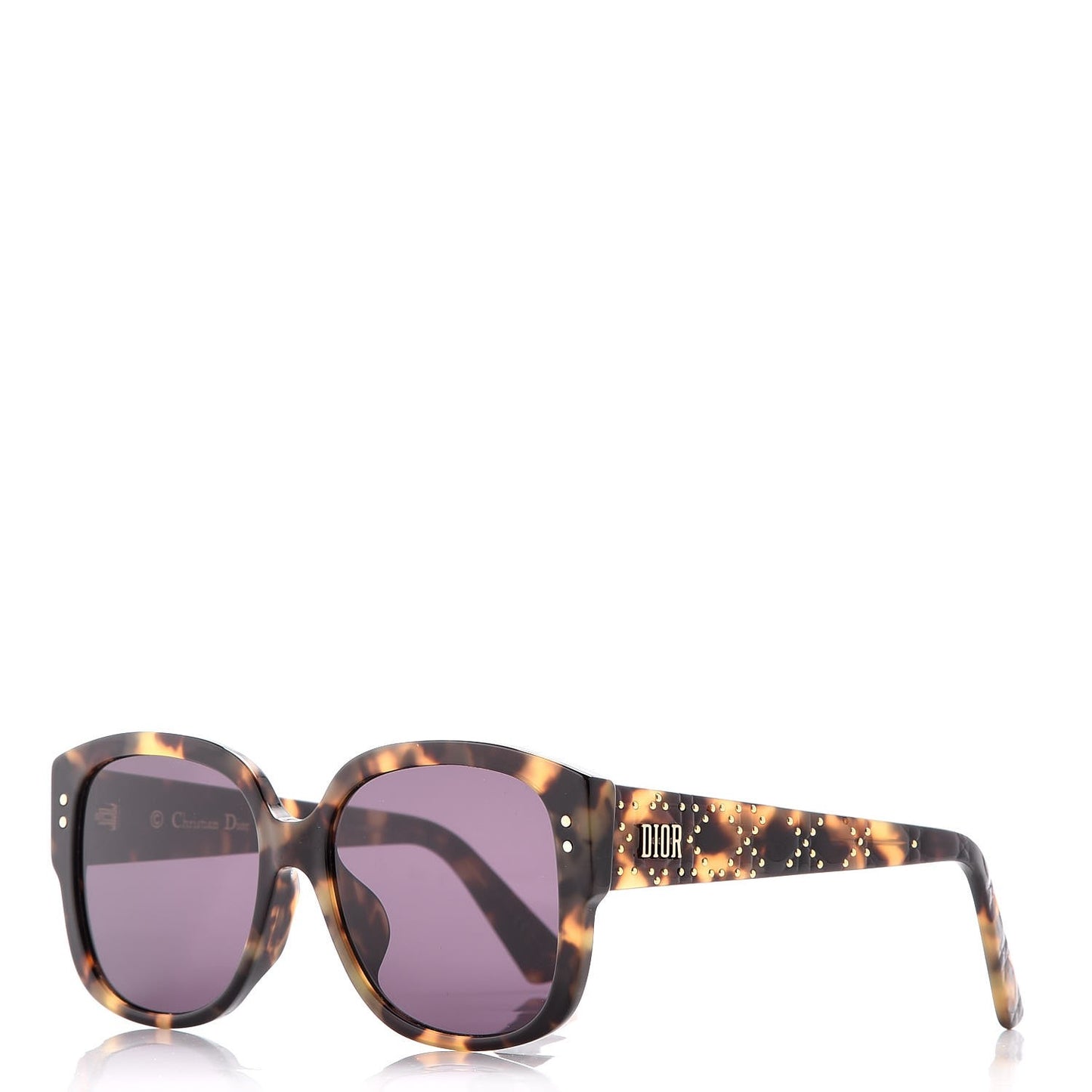 Lady Dior Studs Sunglasses Dark Havana