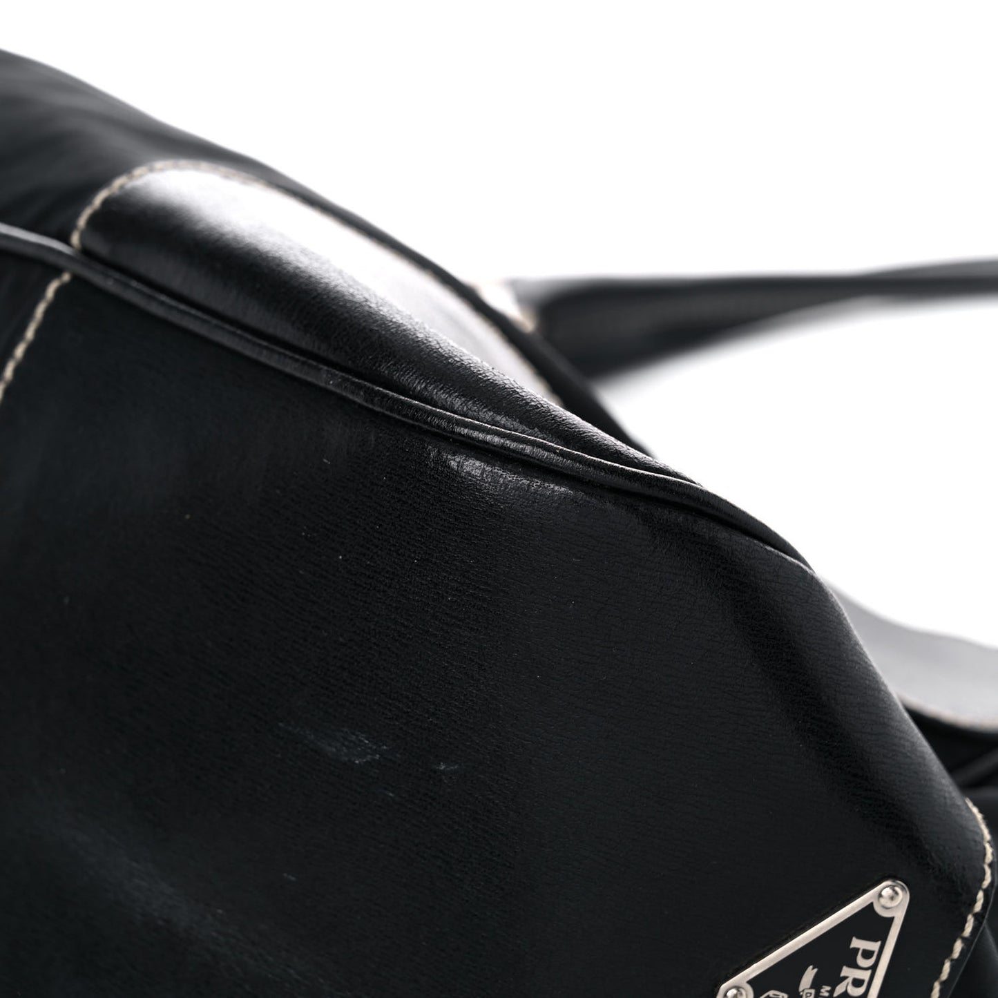 Tessuto Nylon Moon Shoulder Bag Black