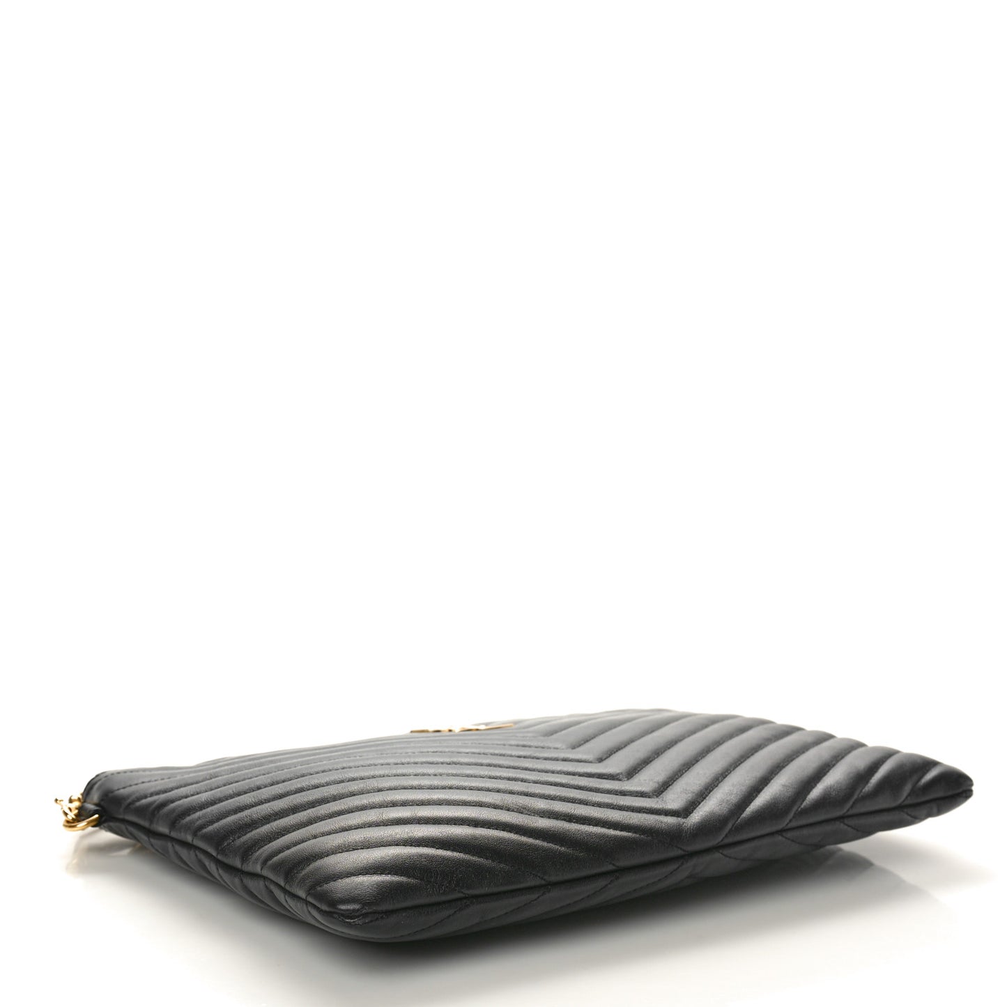 Calfskin Matelasse Monogram Cassandre Tablet Pouch Black