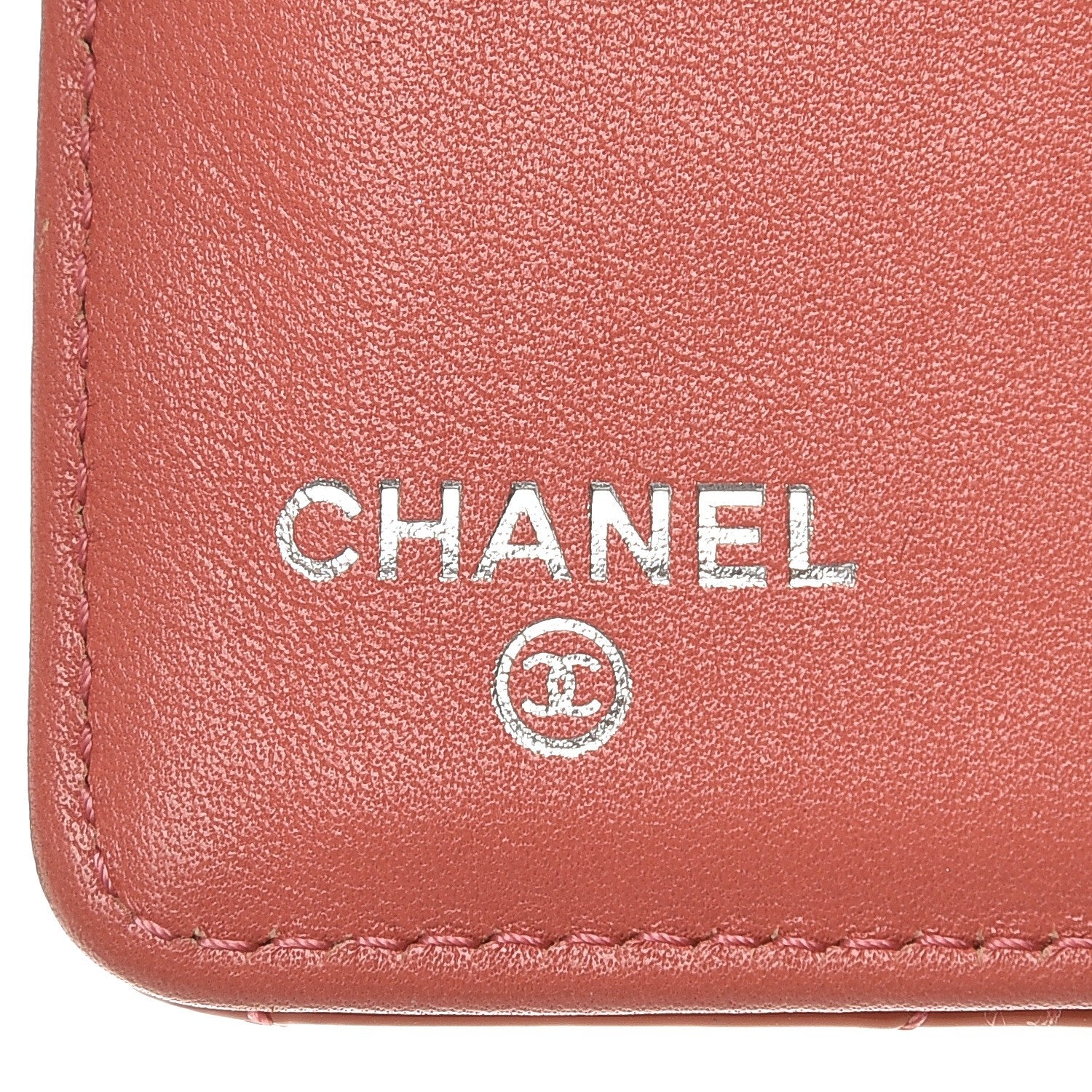 Chanel Patent Quilted Brilliant Yen Wallet Pink 6 of 12