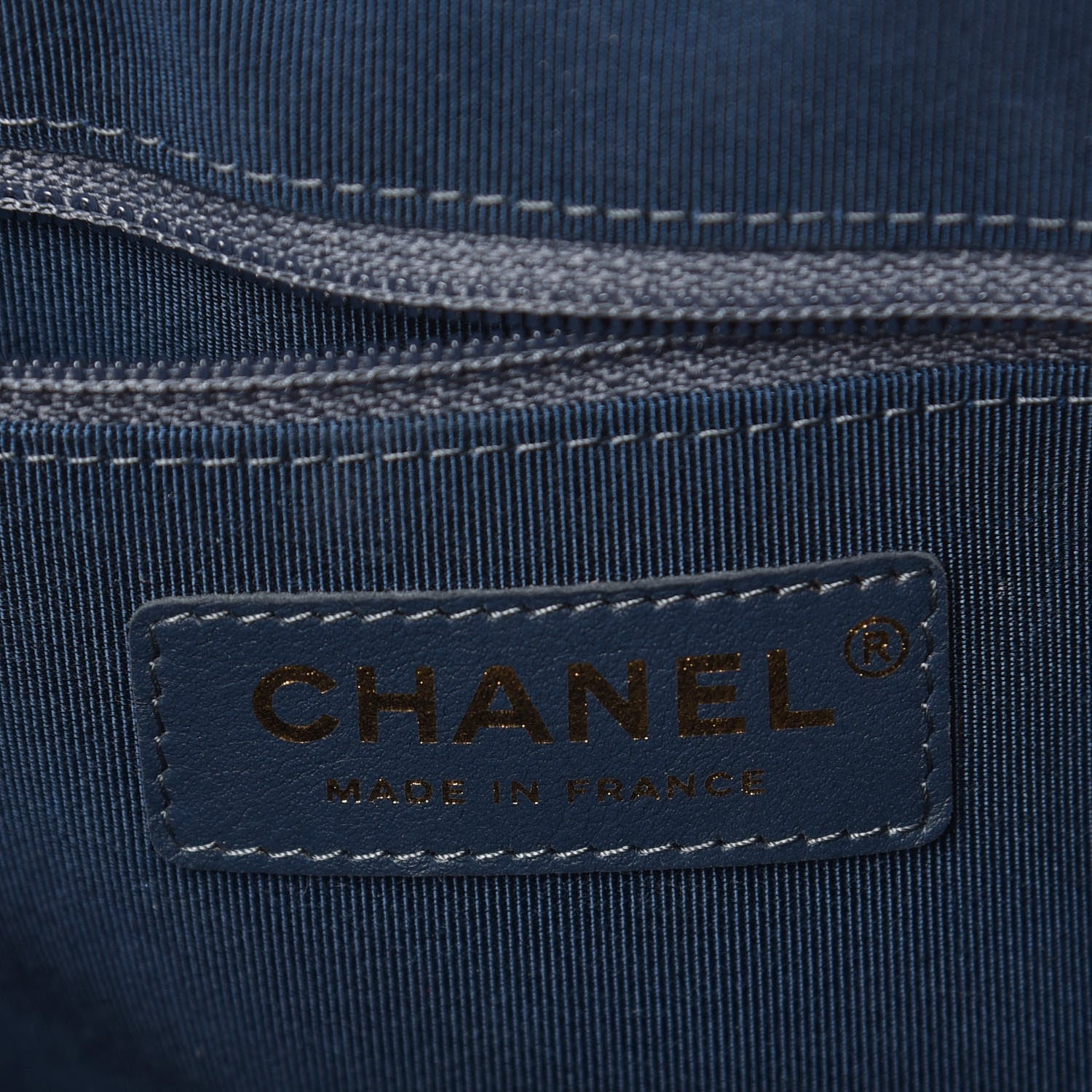 Chanel Calfskin Quilted Daily Chevron Camera Case Navy Blue 6 of 8