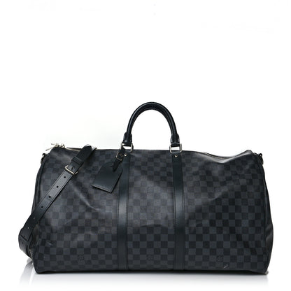 Louis Vuitton Damier Graphite Keepall Bandouliere 55 1 of 15
