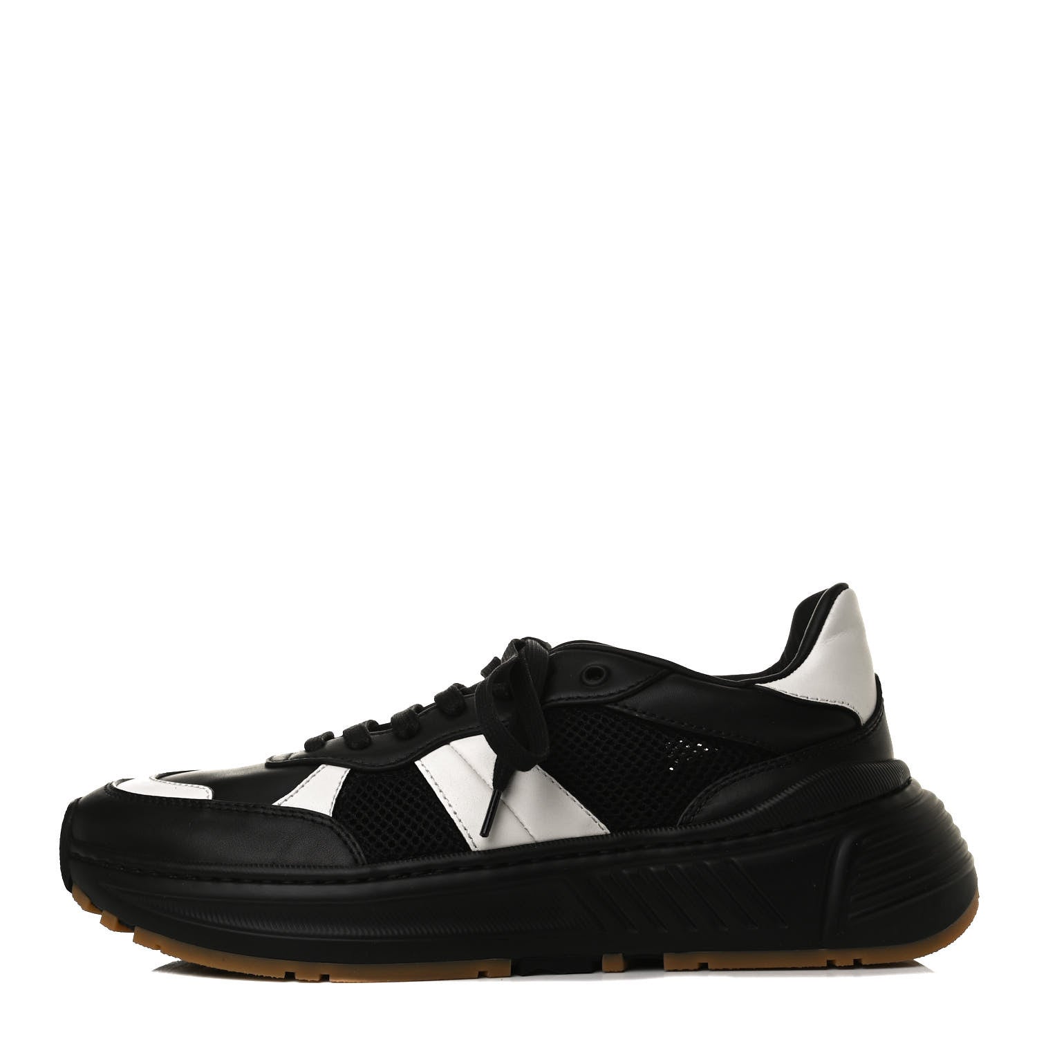 Bottega Veneta Calfskin Technical Mesh Speedster Sneakers 42 Black 1 of 10