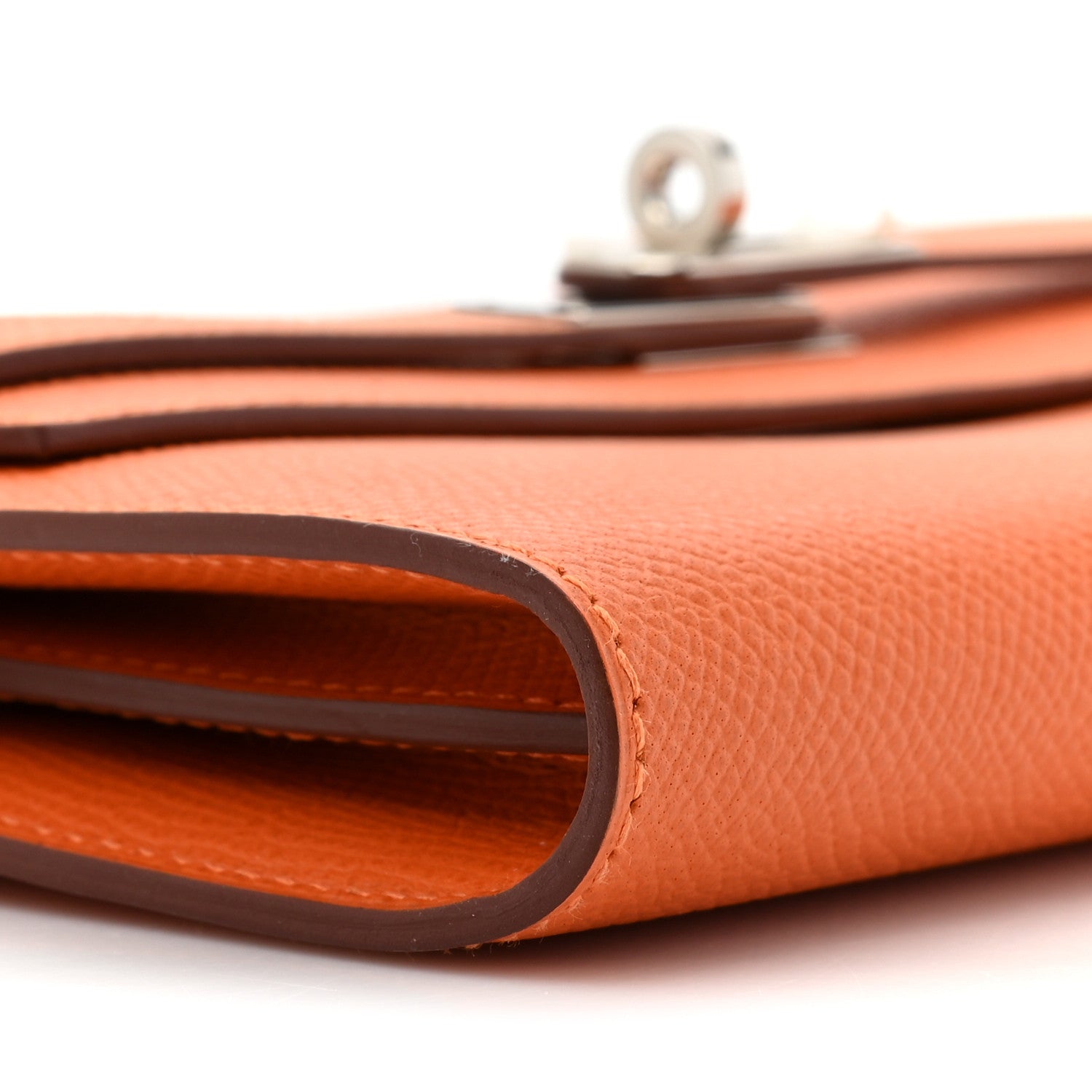 Hermes Epsom Kelly Longue Wallet Orange 12 of 14