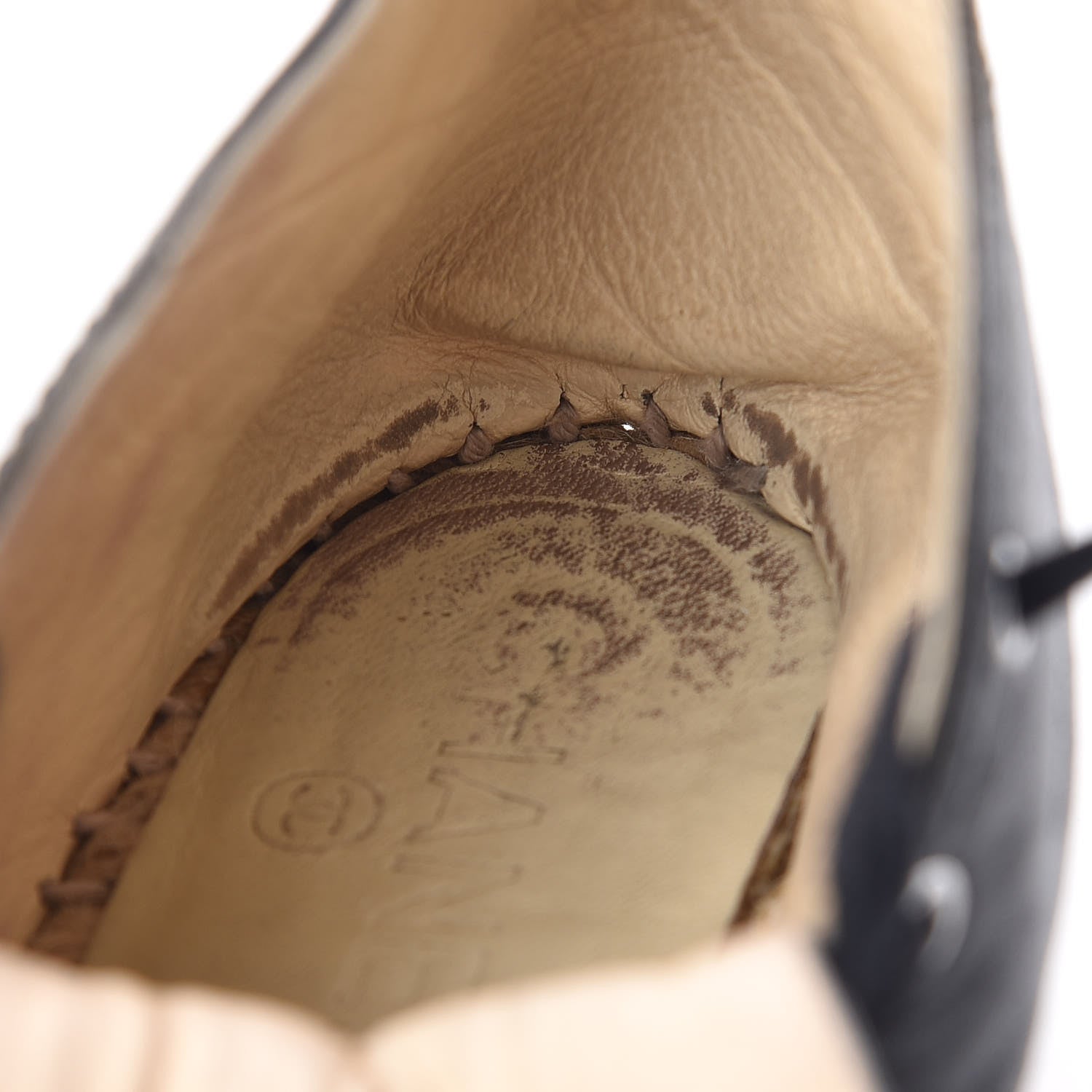 Chanel Lambskin Canvas Cap Toe Lace Up Espadrilles 35 Black 17 of 20