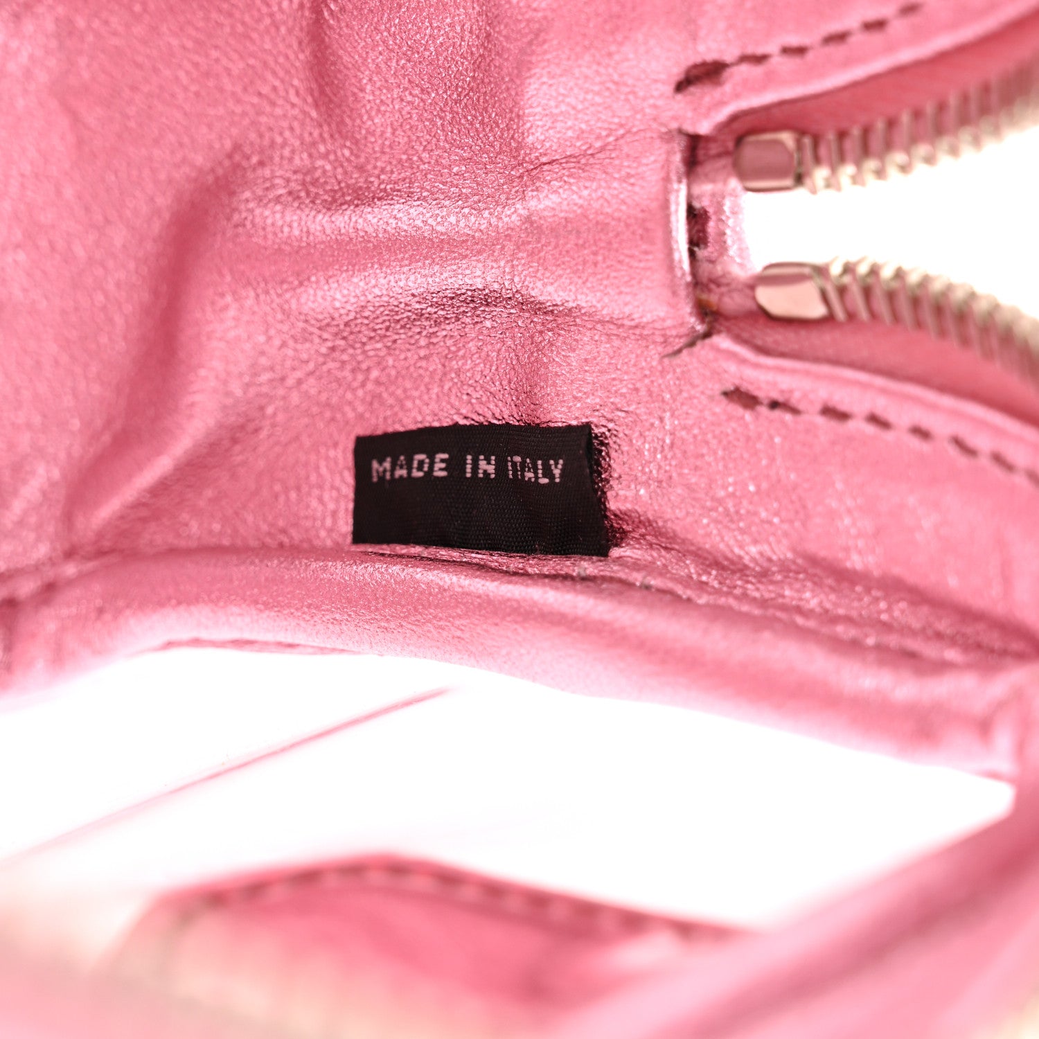 Miu Miu Metallic Nappa Plexi Vinyl Mini Top Handle Crossbody Rosa Mordore 6 of 10