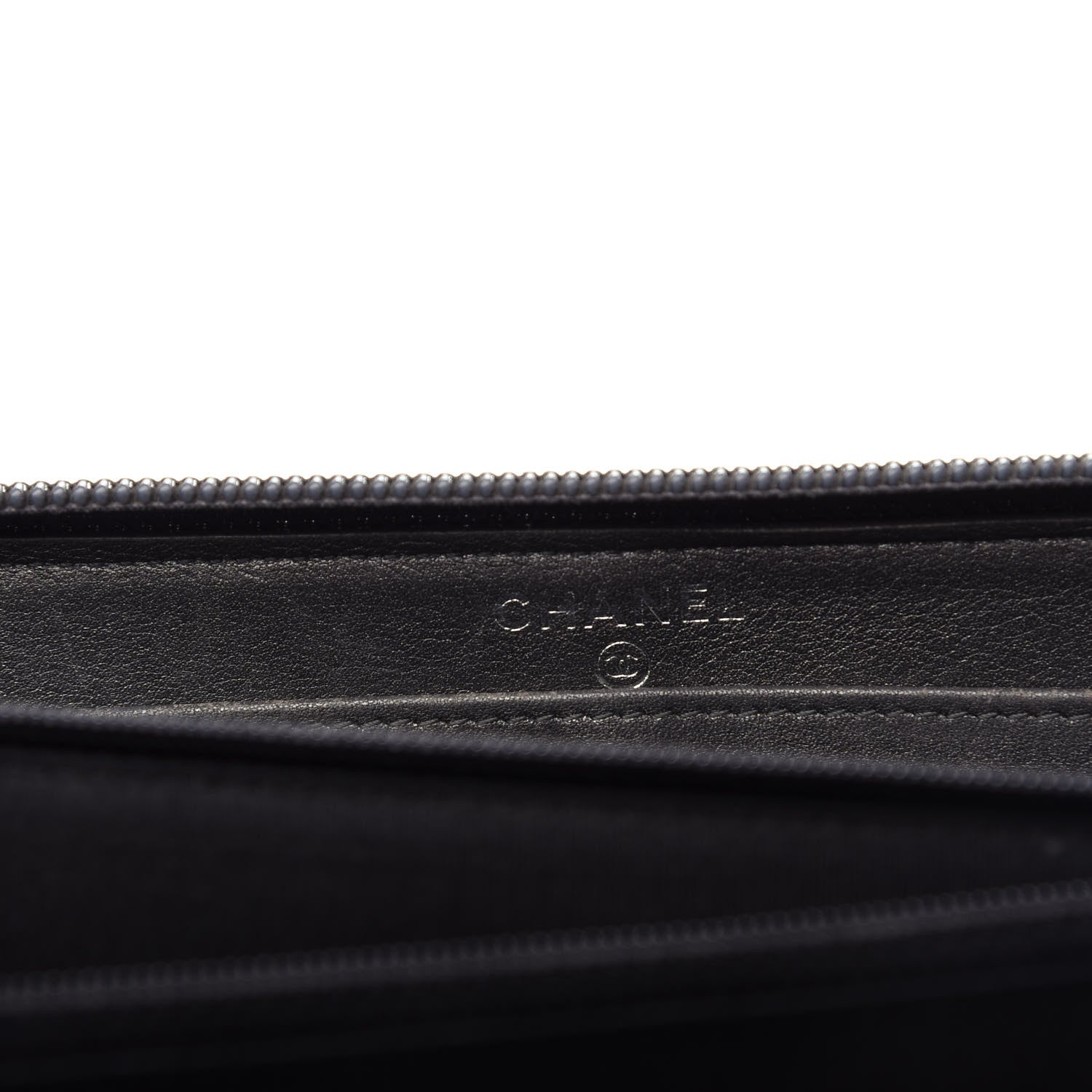 Chanel Metallic Calfskin Large Timeless CC Zip Around Wallet Argent Fonce 6 of 11