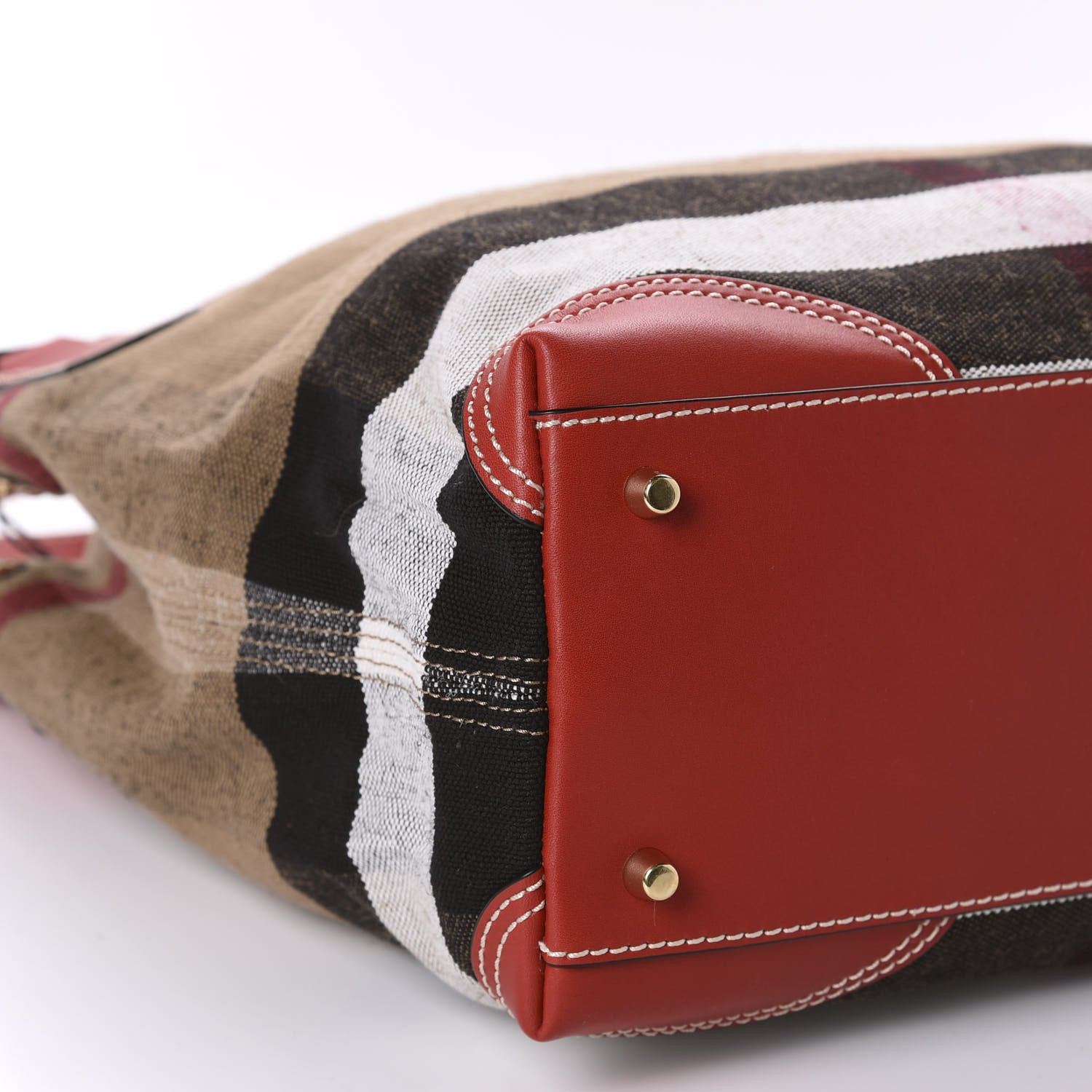 Burberry Canvas Mega Check Medium Maidstone Cadmium Red 6 of 11