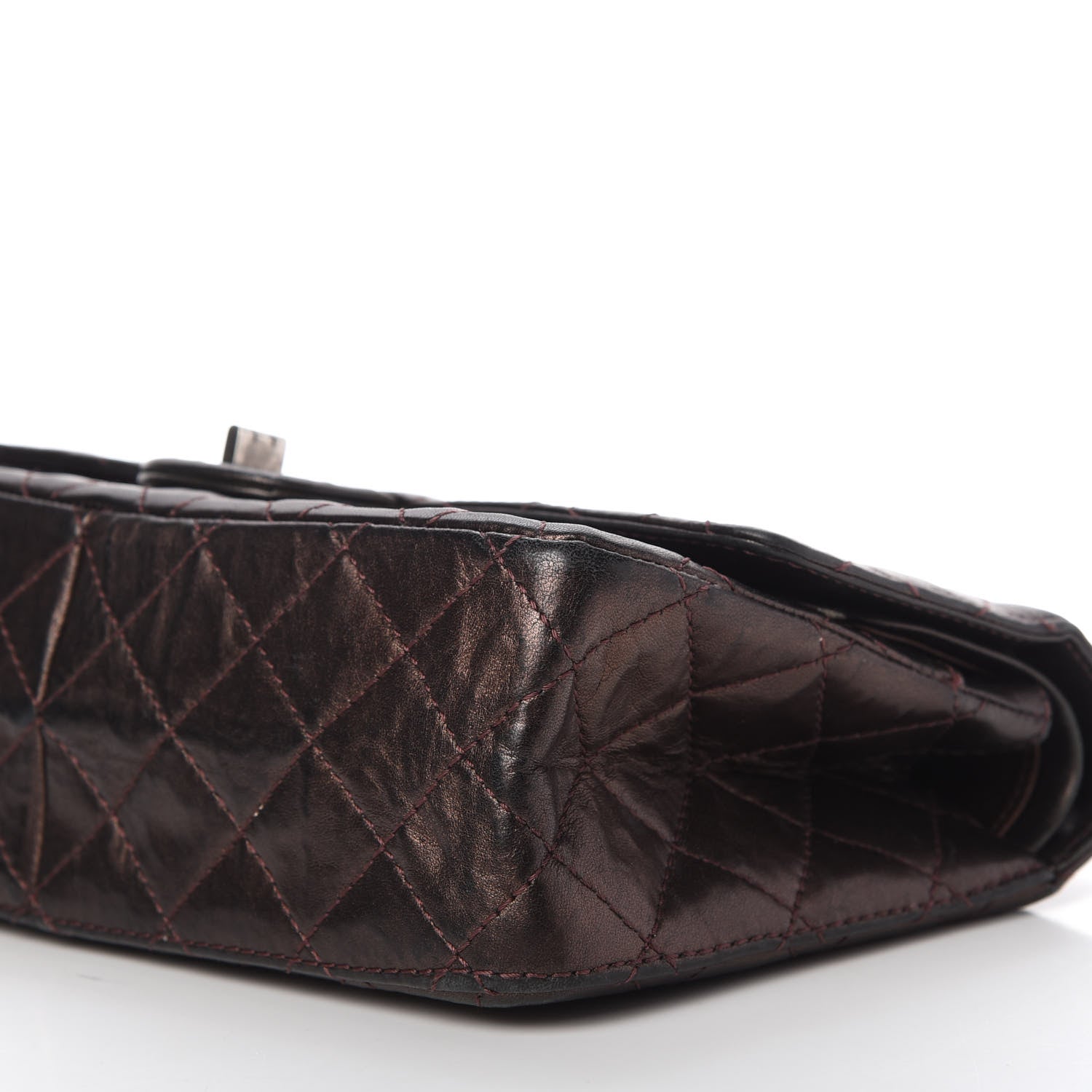 Chanel Metallic Aged Calfskin Quilted 2.55 Reissue 226 Flap Dark Copper 7 of 12