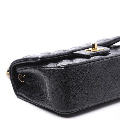 Chanel Caviar Quilted Mini Rectangular Flap Black 7 of 9