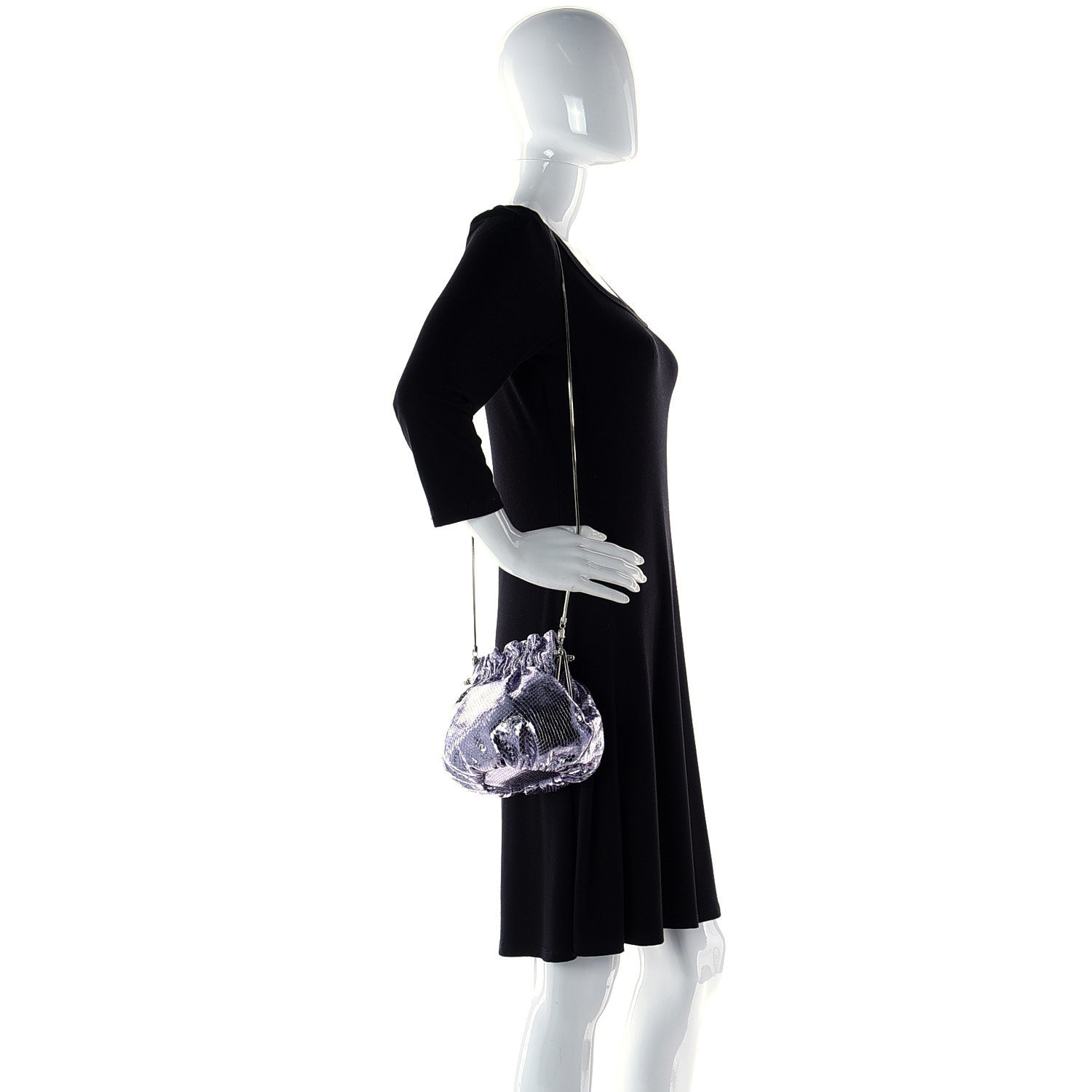 Marc Jacobs Metallic Soiree Crossbody Lavender 2 of 9