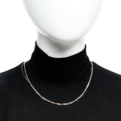 Cartier 18K Pink Yellow White Gold Three Chain Necklace 2 of 6