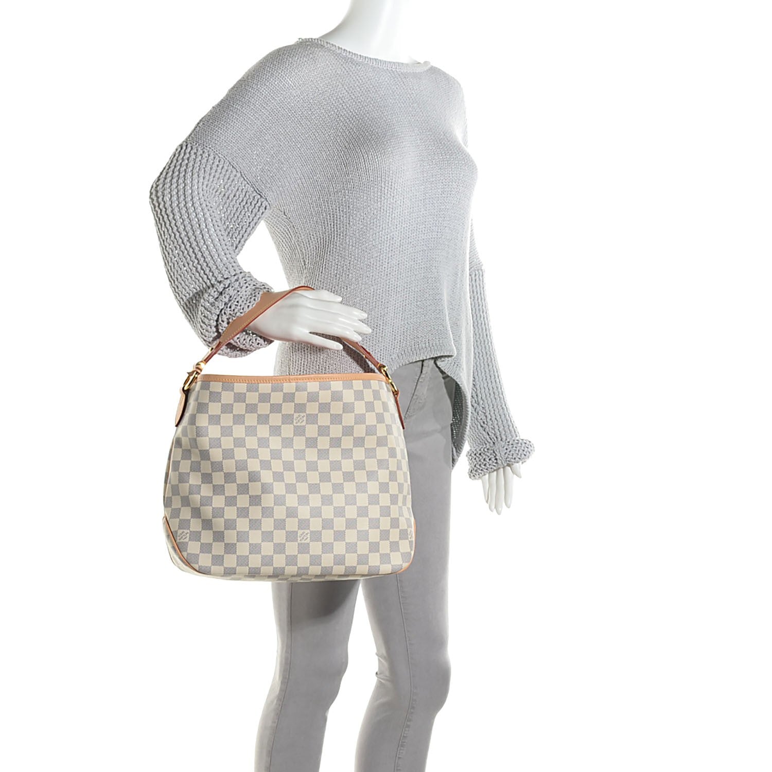 Louis Vuitton Damier Azur Delightful MM 2 of 8
