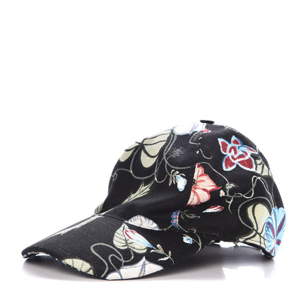 Gucci Canvas Flora Knight Baseball Hat S Black 1 of 7