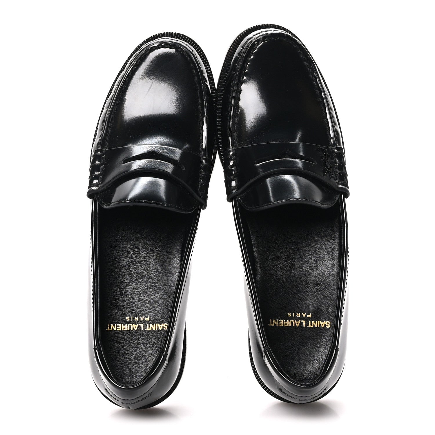 Saint Laurent Magnum Lux Chunky Le Loafer Penny Slippers 35.5 Black 2 of 9