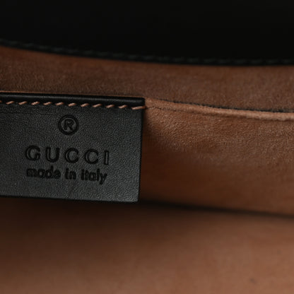 Gucci Calfskin Mini Sylvie Top Handle Bag Black 6 of 10