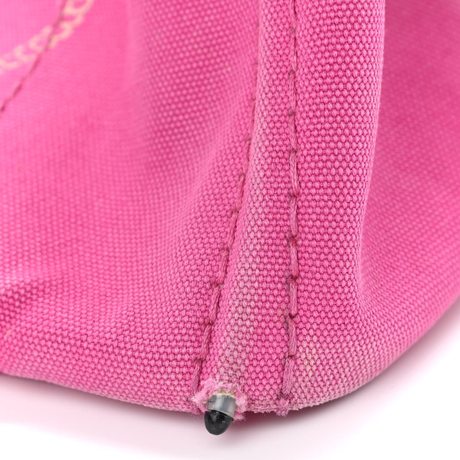 Prada Canapa Small Logo Shopping Tote Fuxia 11 of 20