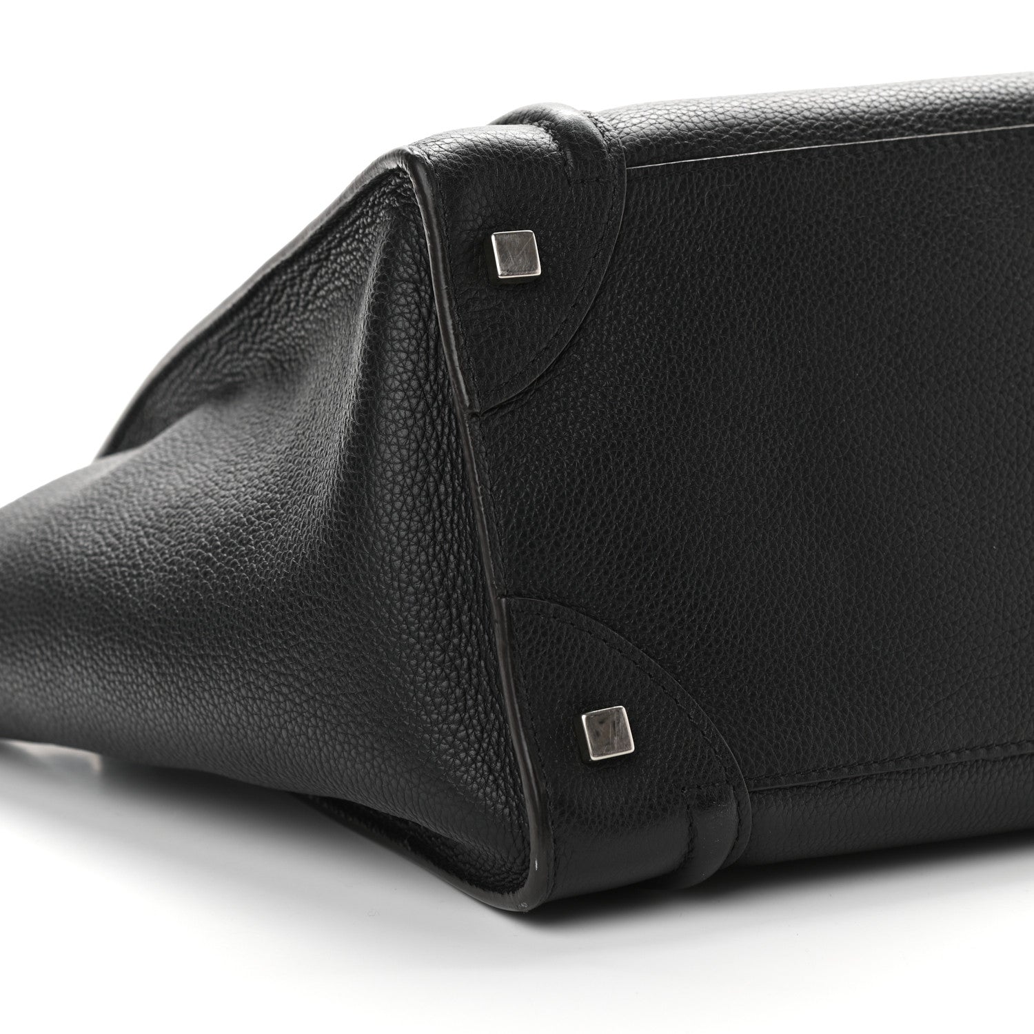 Celine Drummed Calfskin Mini Luggage Black 7 of 8