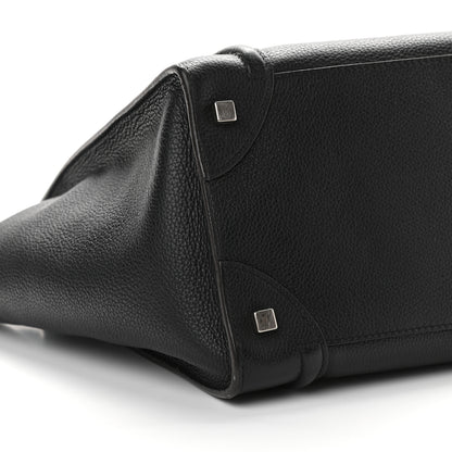 Celine Drummed Calfskin Mini Luggage Black 7 of 8