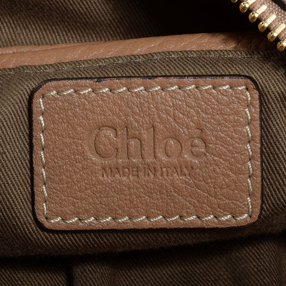 Chloe Calfskin Large Marcie Hobo Brown Seed 7 of 11