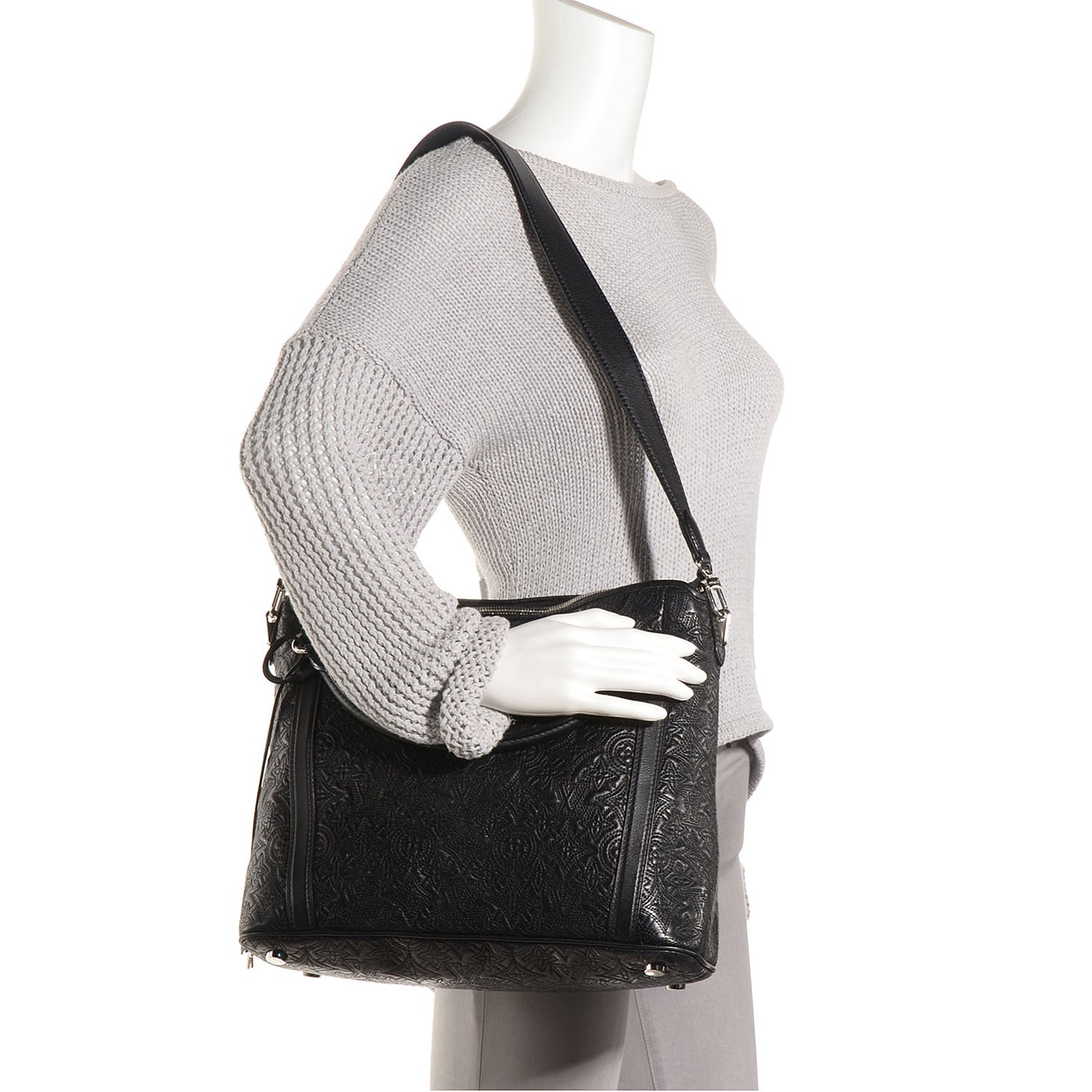 Monogram Lambskin Antheia Ixia PM Black