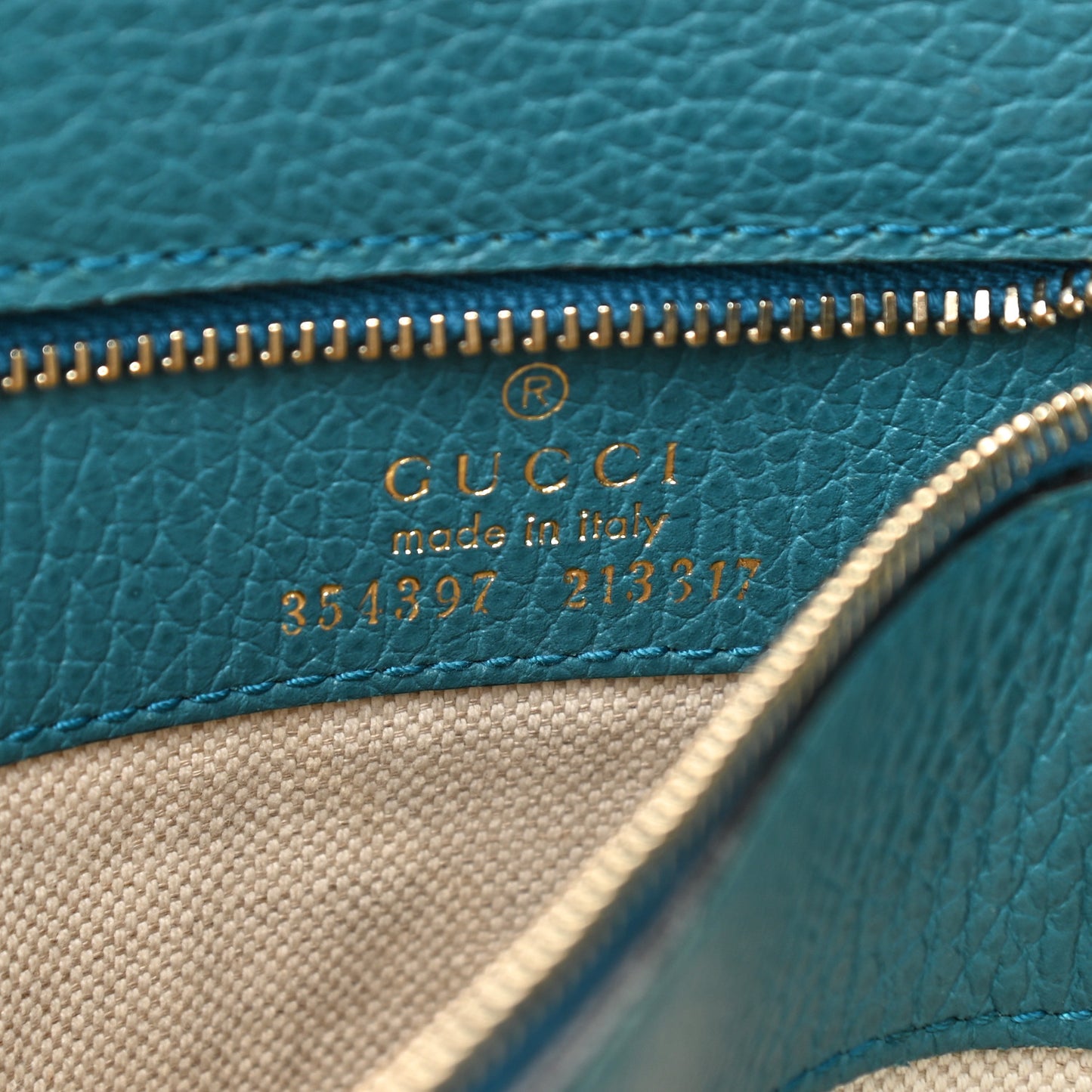 Dollar Calfskin Medium Swing Tote Marine Deep Cobalt