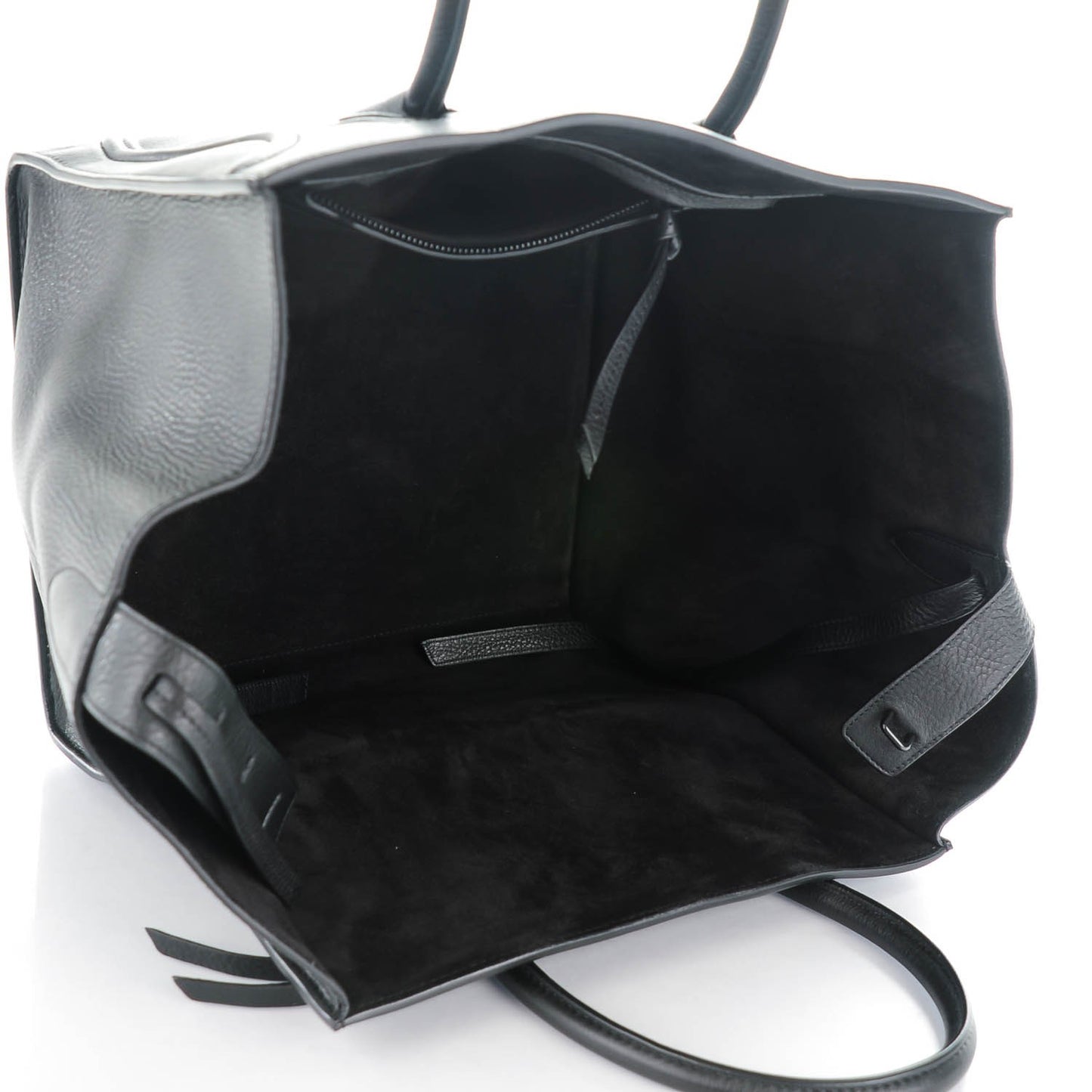 Supple Calfskin Medium Phantom Luggage Black