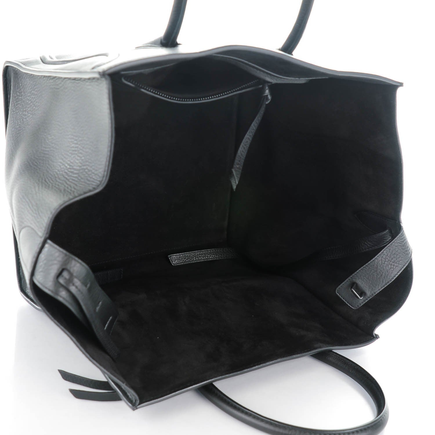 Celine Supple Calfskin Medium Phantom Luggage Black 6 of 9