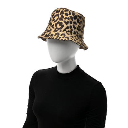 Christian Dior Oblique Leopard Reversible Mizza Bucket Hat Beige 3 of 12