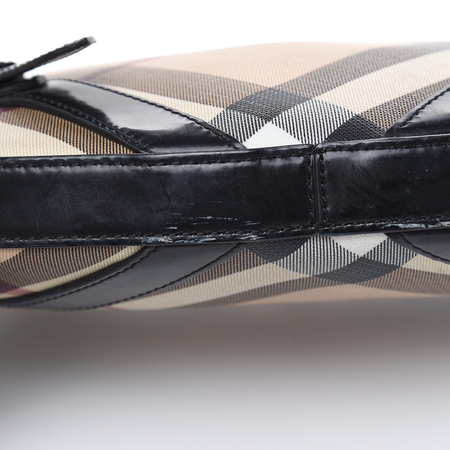 Burberry Supernova Check Buckle Hobo Black 9 of 19