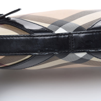 Burberry Supernova Check Buckle Hobo Black 9 of 19