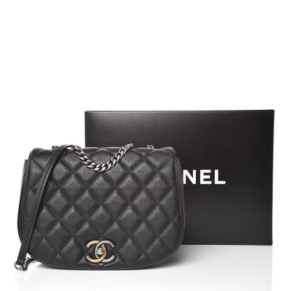 Chanel Calfskin Quilted Small Casual Pocket Messenger Flap Black 11 of 11