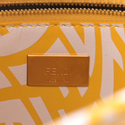Fendi X SARAH COLEMAN Vitello Liberty Shiny Nappa Plexiglass FF Vertigo Mini Peekaboo Iconic Satchel Mimosa White 7 of 12