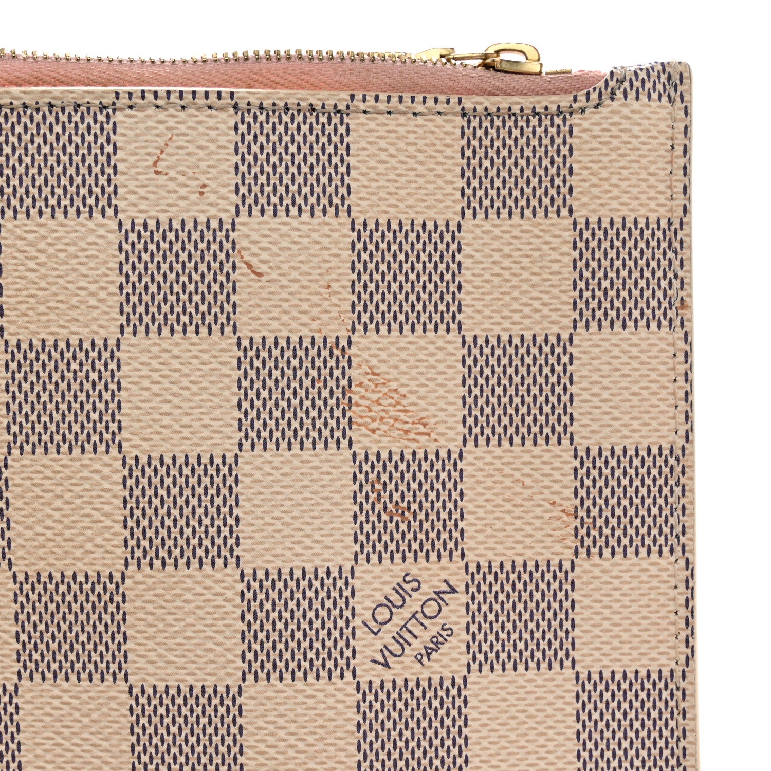 Louis Vuitton Damier Azur Neverfull MM GM Pochette Rose Ballerine 12 of 16