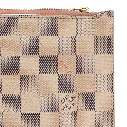 Louis Vuitton Damier Azur Neverfull MM GM Pochette Rose Ballerine 12 of 16