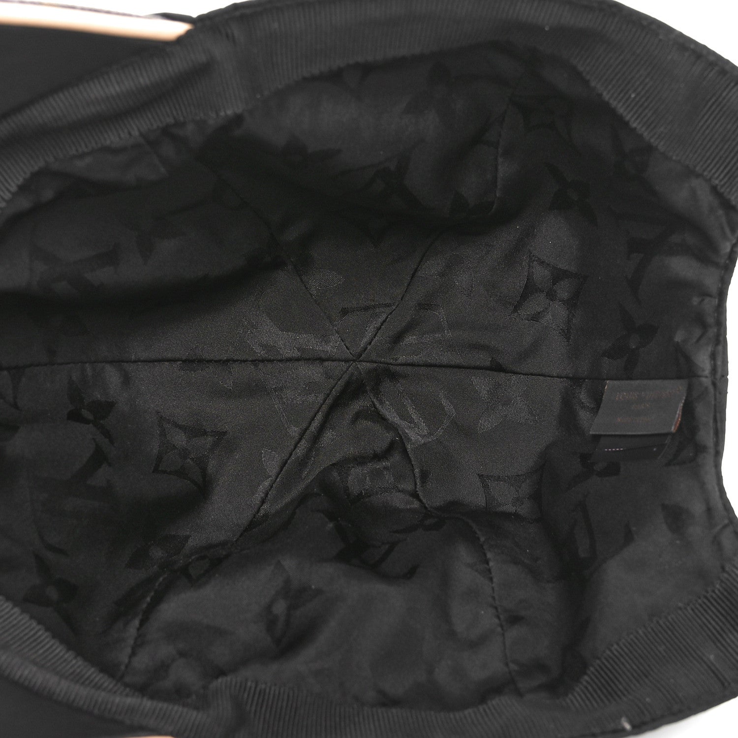 Louis Vuitton Polyester Silk Monogram LV Get Ready Cap L Black 7 of 9