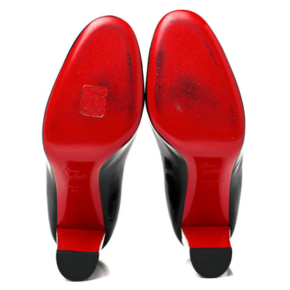 Christian Louboutin Patent Lady Gena 85 Pumps 38.5 Black 6 of 7