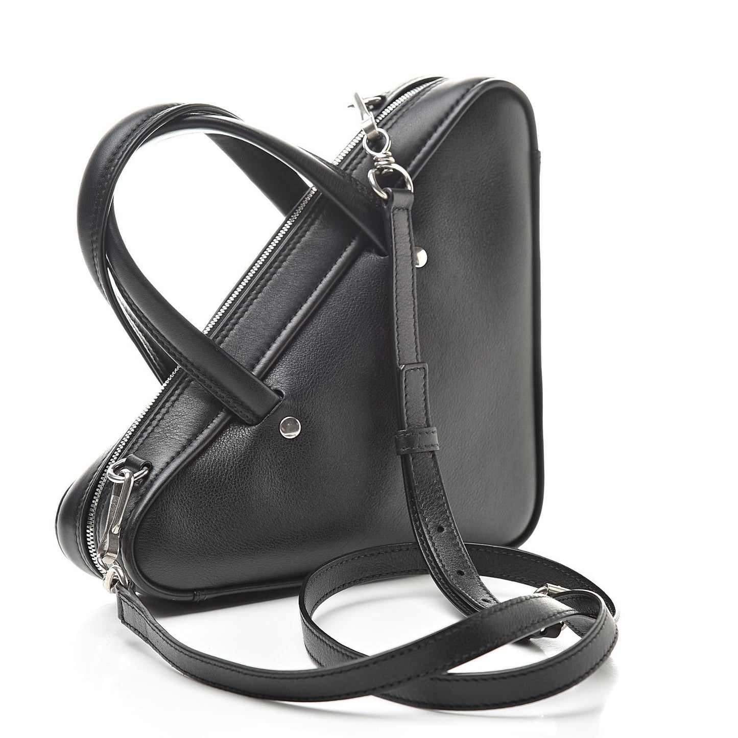 Calfskin XS Triangle Duffle Black