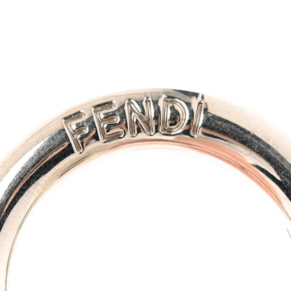 Fendi Fox Fur Shiny Nappa Bi-Color Q ABCharm Bag Charm Grey Purple 3 of 7