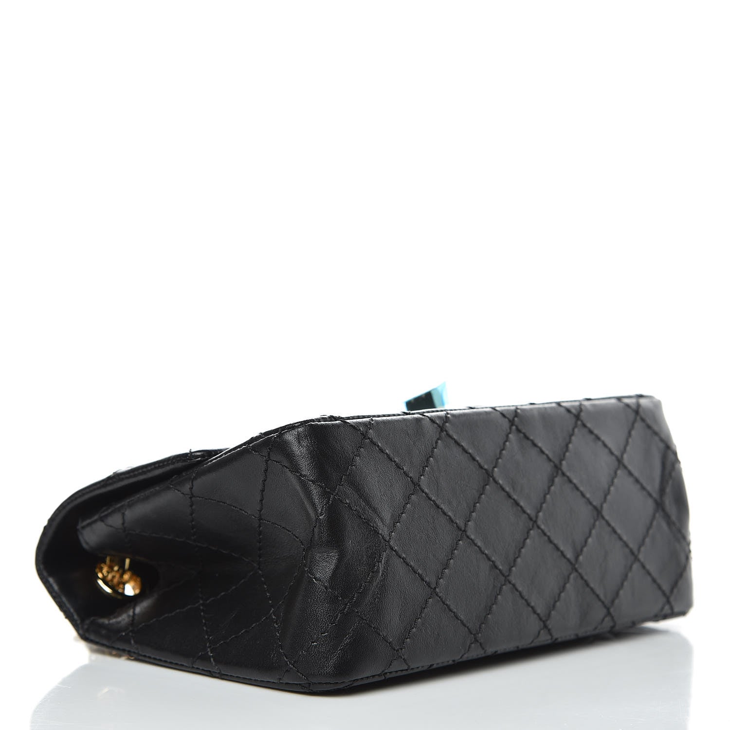 Chanel Aged Calfskin Quilted 2.55 Reissue Mini Flap Black 4 of 9