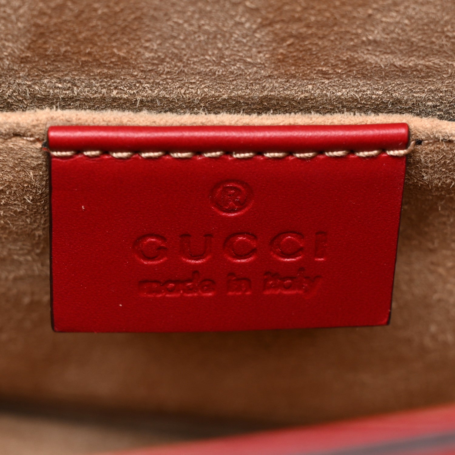 Gucci Calfskin Mini Sylvie Top Handle Bag Hibiscus Red 6 of 15