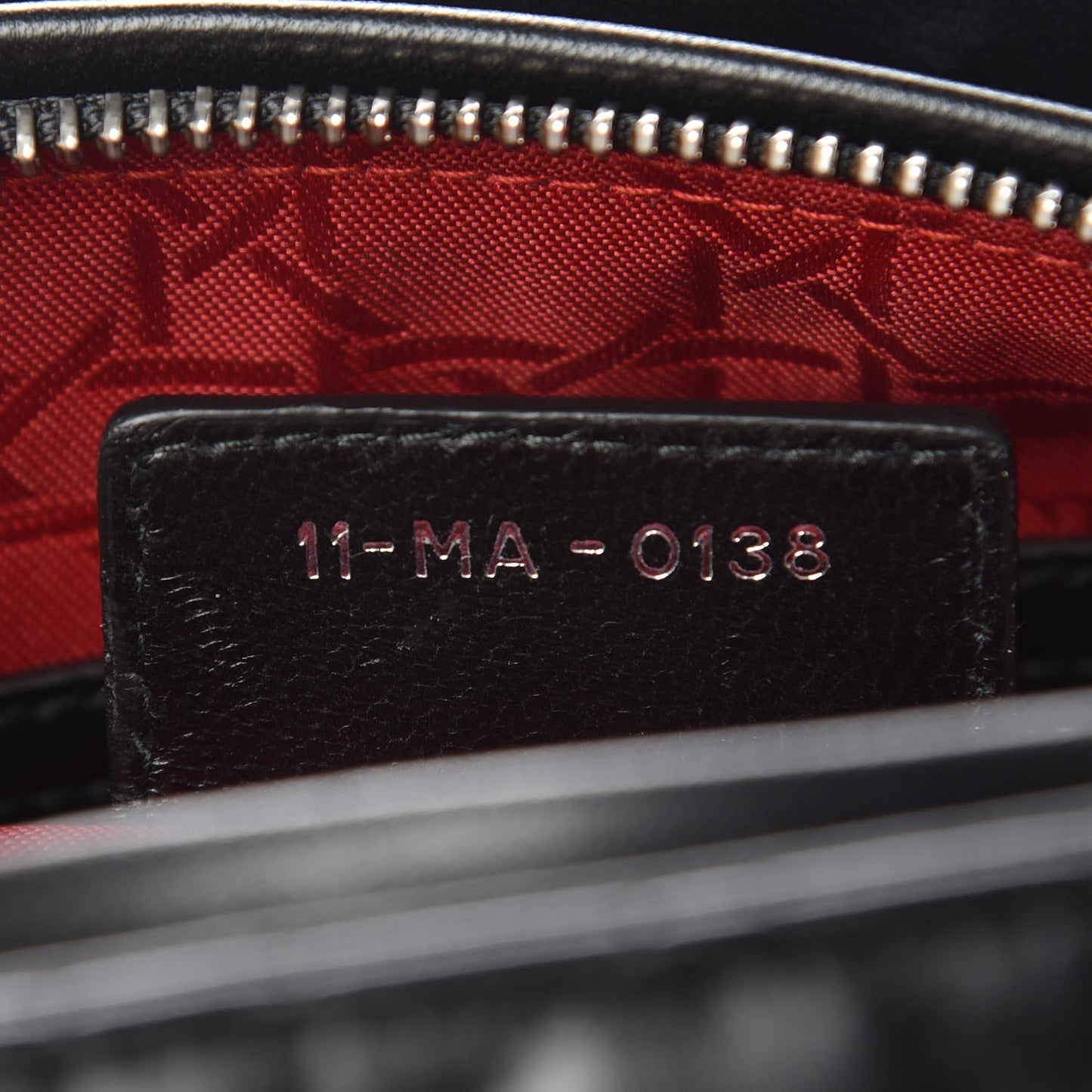 Lambskin Cannage Medium Lady Dior Black