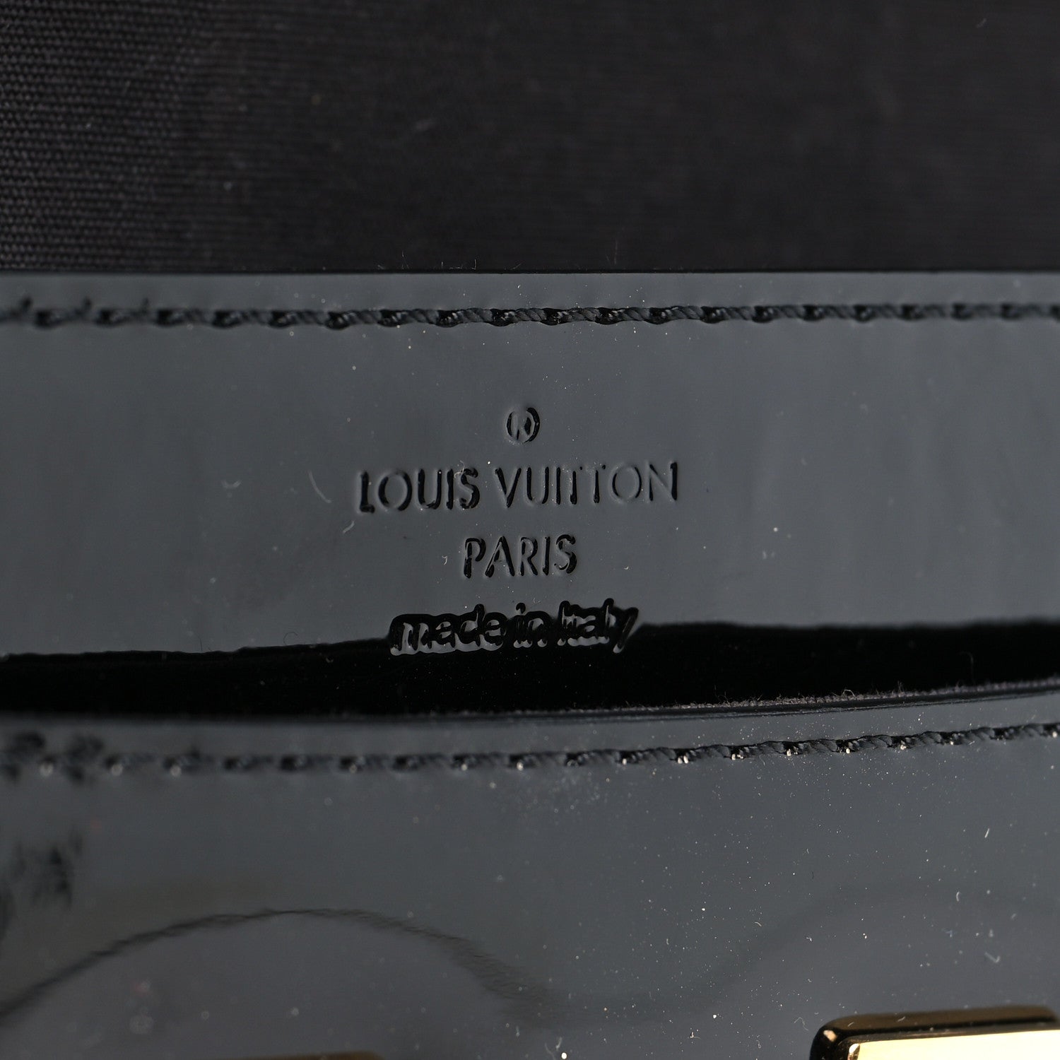 Louis Vuitton Patent Louise Clutch Black 8 of 12