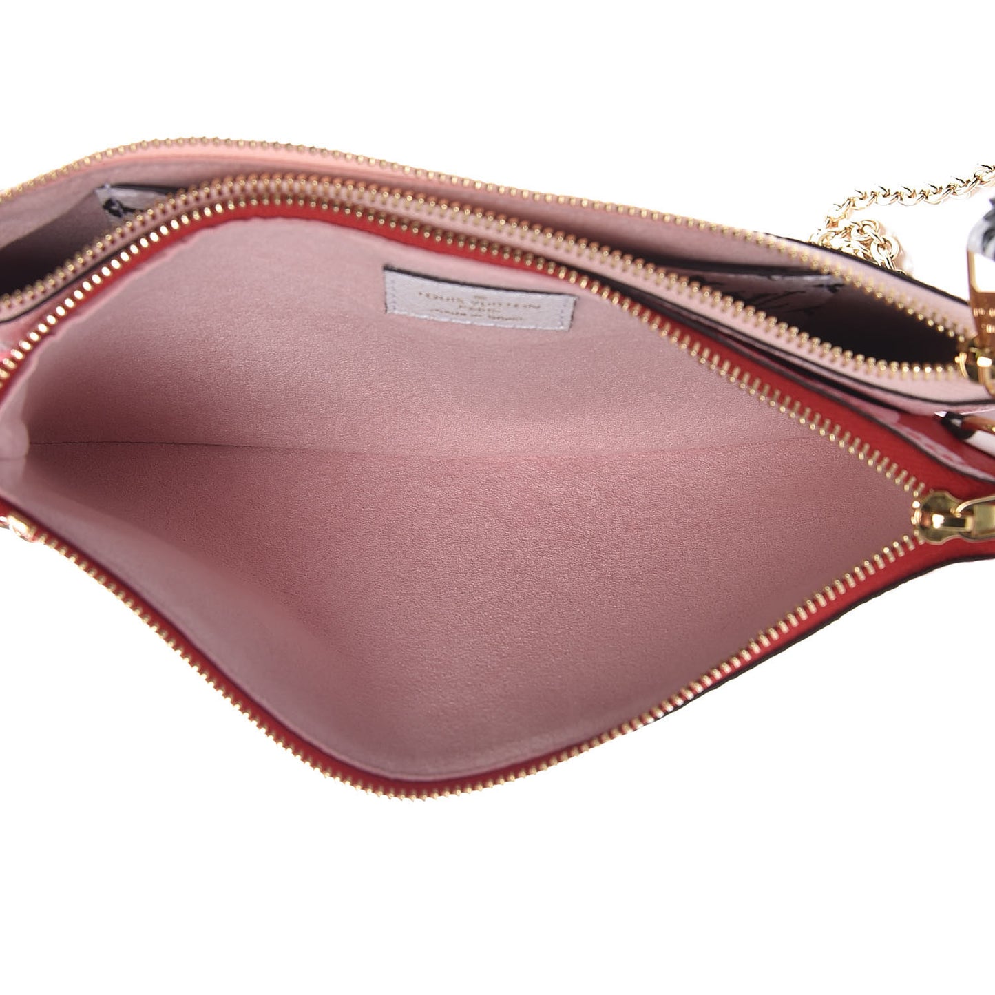 Monogram Giant Double Zip Pochette Rouge