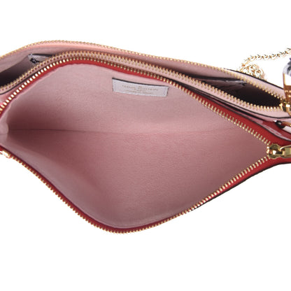 Louis Vuitton Monogram Giant Double Zip Pochette Rouge 5 of 10