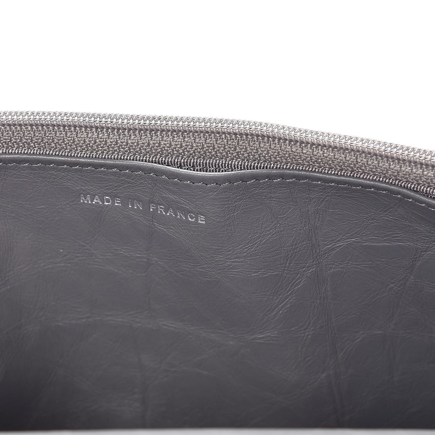 Aged Calfskin Quilted Reissue Wallet On Chain WOC Grey