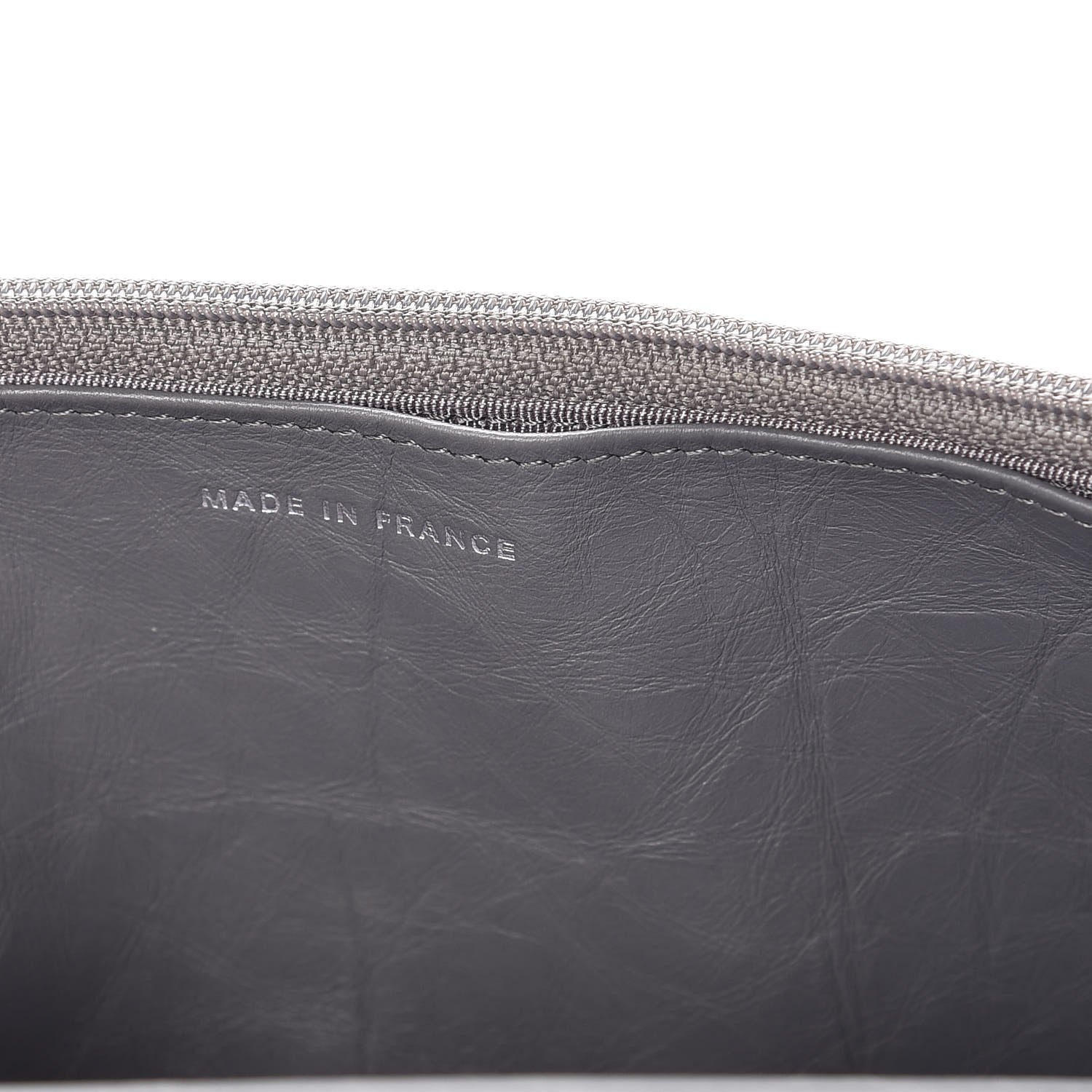 Chanel Aged Calfskin Quilted Reissue Wallet On Chain WOC Grey 7 of 14